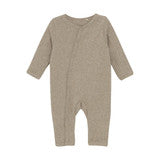 Brown Ribbed Romper