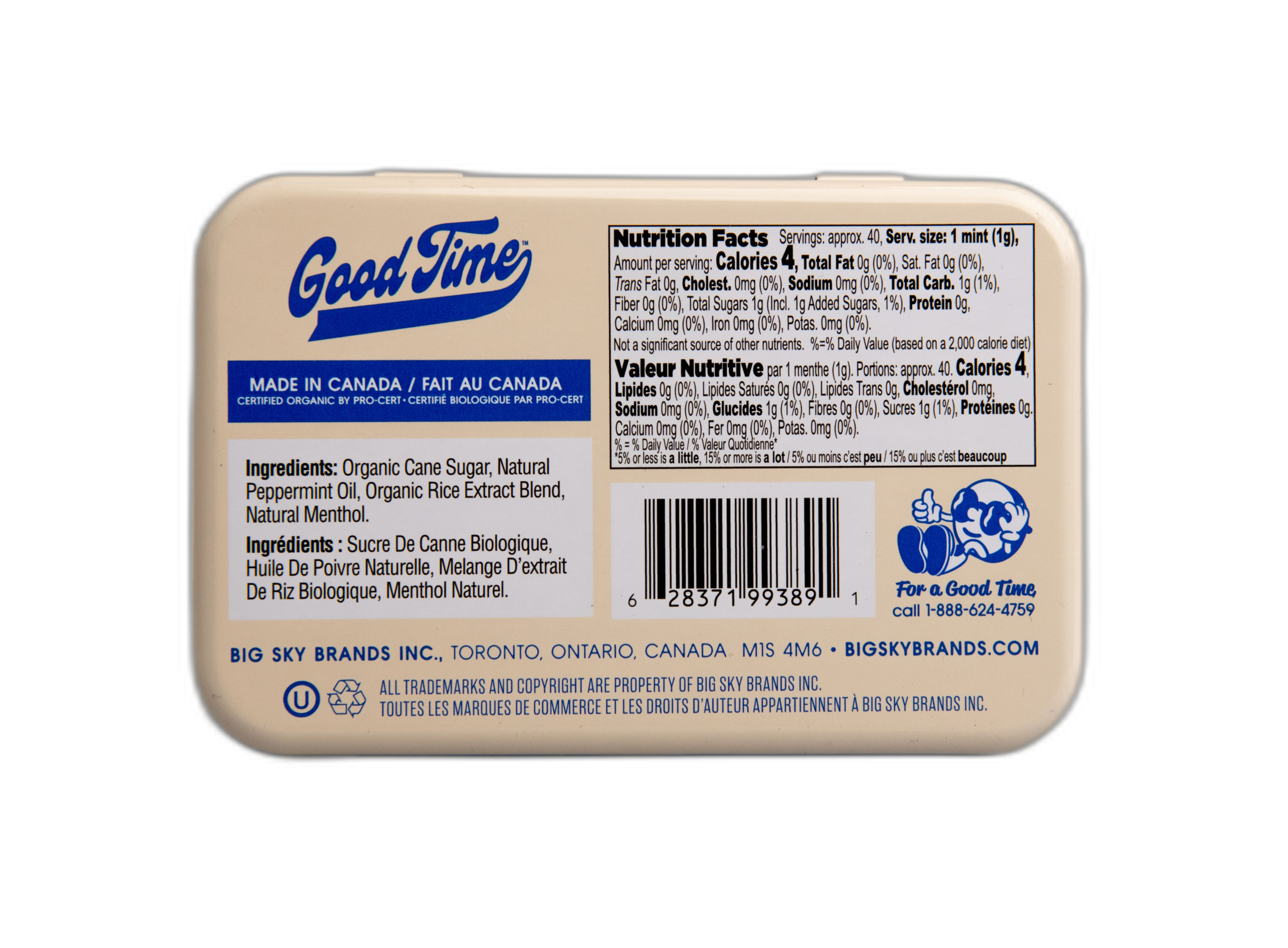 Good Time Organic Mints - Mixed