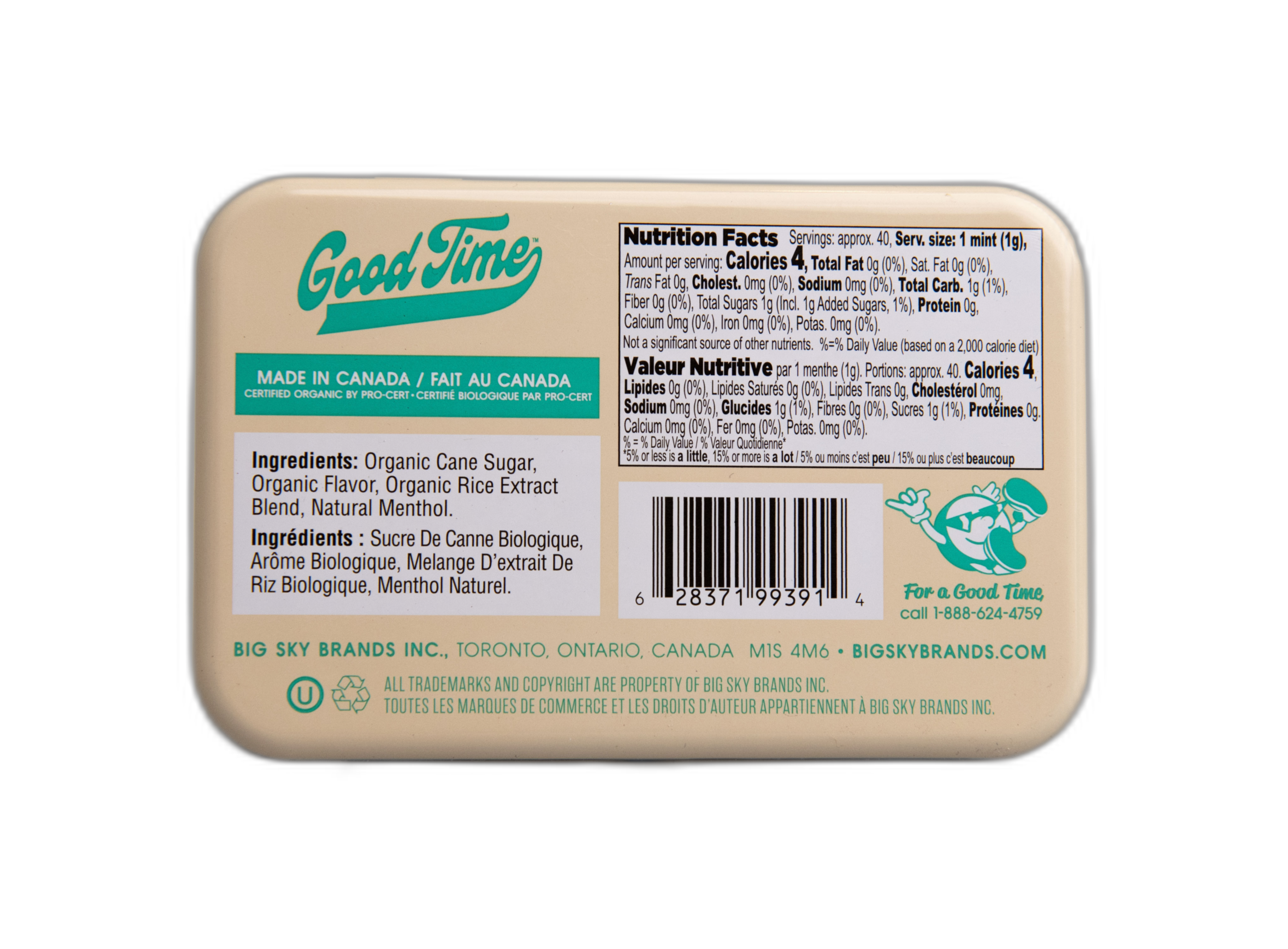 Good Time Organic Mints - Mixed