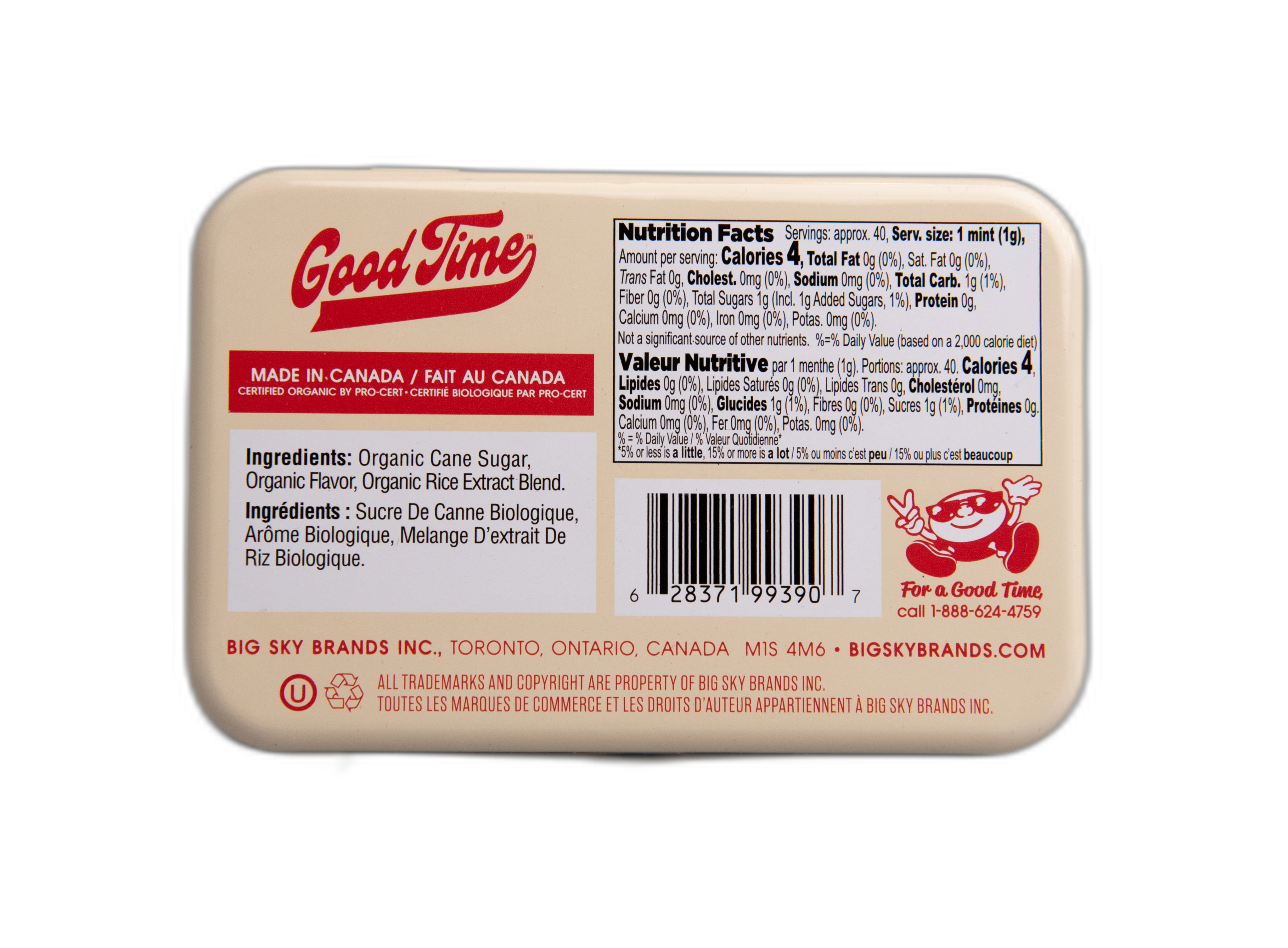 Good Time Organic Mints - Mixed